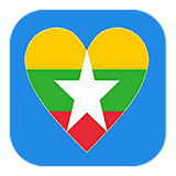 Falling Myanmar Flag icon