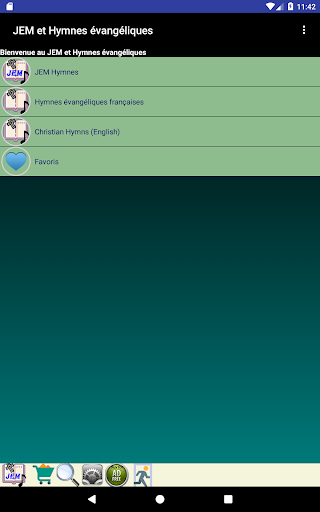 Android application JEM and Evangelical Hymns screenshort