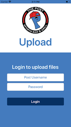 Android application The Post Upload screenshort