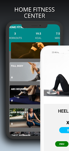 Android application Home Fitness Center screenshort