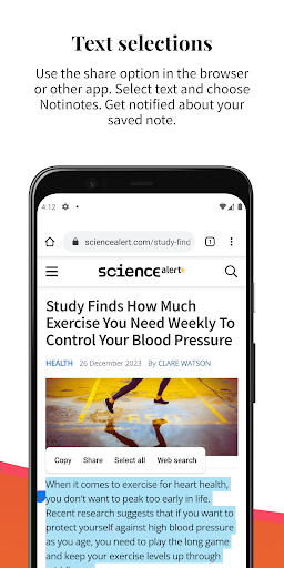 Notinotes - Notes in notify Screen 3