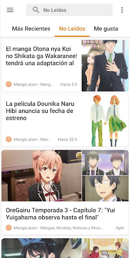 MangaLatam News Screen 2