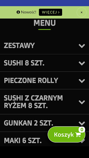 Black Sushi Wok Screen 3