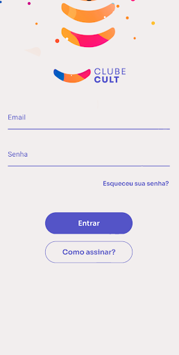 Android application Clube Cult screenshort