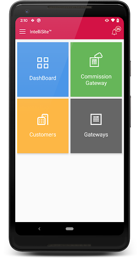 Android application IntelliSite™ screenshort
