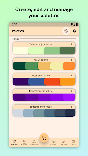 Android application Color Design - color palette screenshort