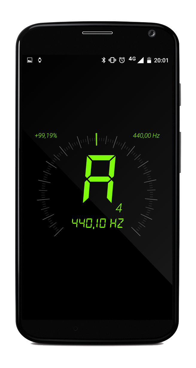 Android application Tuner Wear screenshort