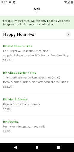 8oz Burger & Co. Screenshot 3 - AppWisp.com