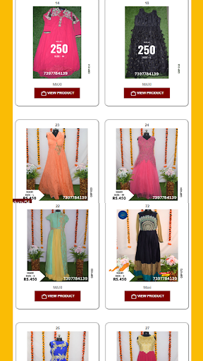 VAG Online Store Screen 2