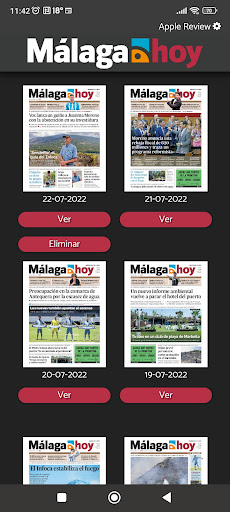 Android application Málaga Hoy screenshort