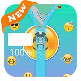 Emoji Zipper Lock Screen icon