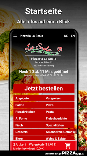 Pizzeria La Scala Essen Kettwi Screen 2