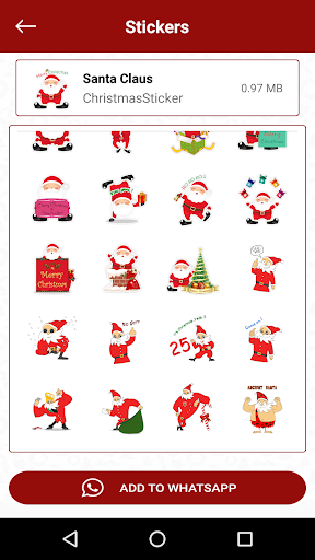 Merry Christmas Stickers for W Screen 3