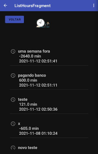 Banco de Horas Screen 3