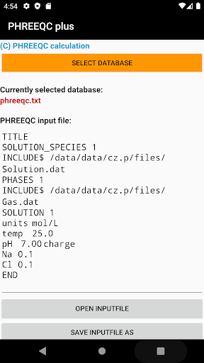 PHREEQC plus Screen 2