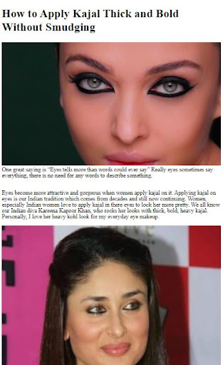 How To Apply Kajal Perfectly Screen 2
