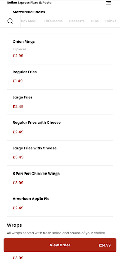 Italian Express Pizza & Pasta Screen 3