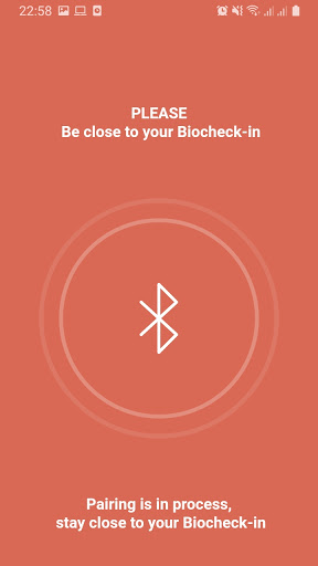 Android application Biocheck-in screenshort