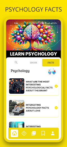 Screenshot of Learn Psychology: Psycho Facts