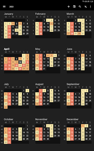 Screenshot of Simple Calendar - Plan Easily