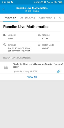 Live Learning Screen 2