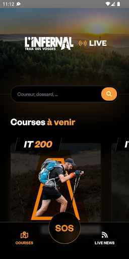 Android application Infernal Trail des Vosges screenshort