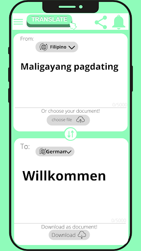German - Filipino translator