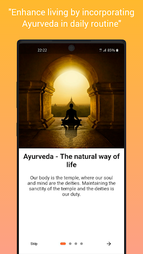 Android application VedAyur - Ayurvedic Lifestyle, screenshort