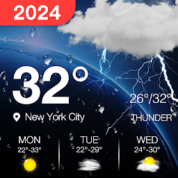 지역 일기 예보-정확한 날씨 및 경고 아이콘 이미지