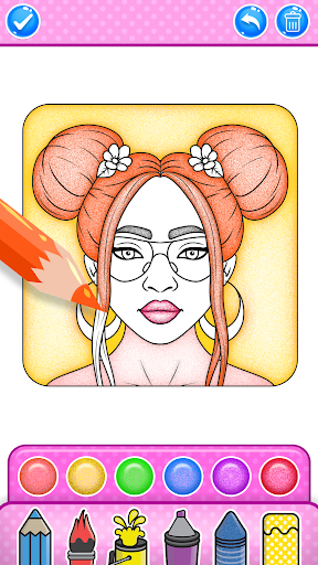Glitter Lips Coloring Game Screenshot 4 - AppWisp.com