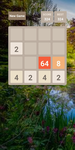 Android application jeu 2048 screenshort