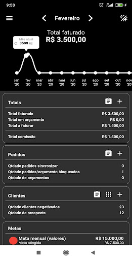 Android application Ellosis CRM screenshort