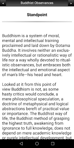 Buddhist Observances Screen 3