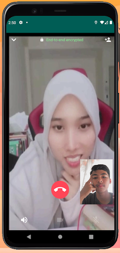 Android application Fake Call With Muslim Woman screenshort