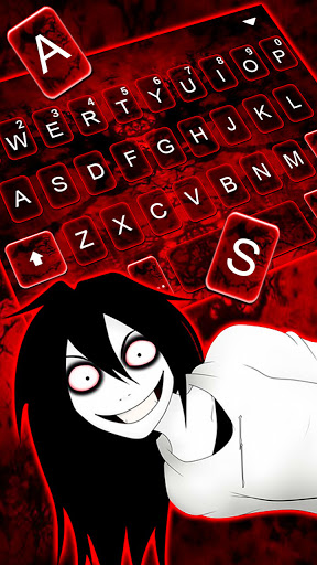 Creepy Smiley Girl Keyboard Ba Screen 2