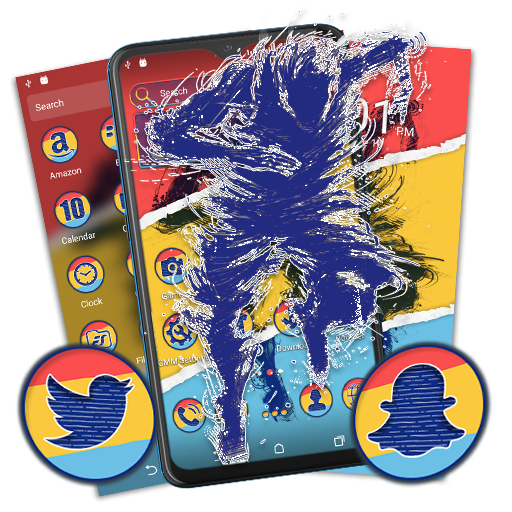 Sketch Man Launcher Theme logo