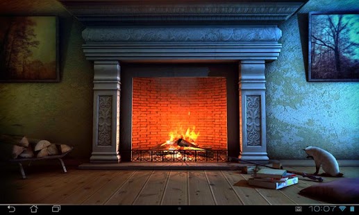 Snímek obrazovky Fireplace 3D Pro lwp