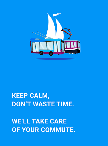 Android application Public Transport Mykolaiv screenshort