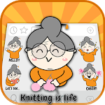 Cover Image of Download Lovely Grandma Emoji Stickers  APK