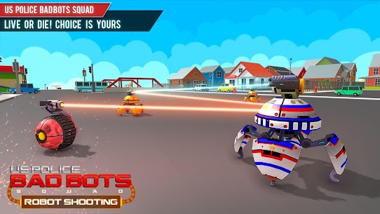 US Police Robot Shooting Games 1