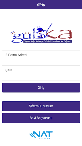 Android application Gülka Kırtasiye B2B screenshort