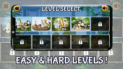 Android application Find 7 Difference Animals screenshort
