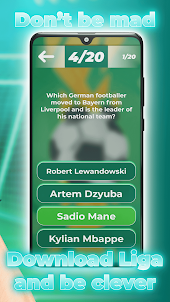 Liga sports football quiz app