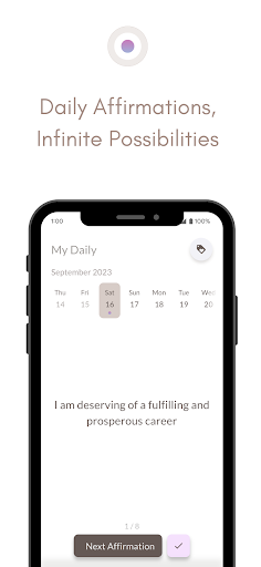 Mantr.ai: Mindful Affirmations Screen 3