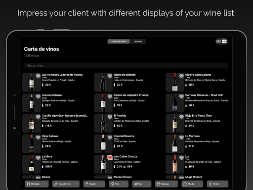 Wine Advisor for restaurants