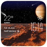 Mars1 weather widget/clock icon
