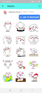 Screenshot 1 PIG Stickers Funny WASticker android