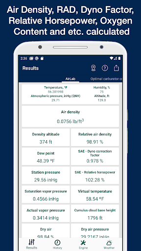 Android application Jetting IAME KA100 Reedjet & K screenshort
