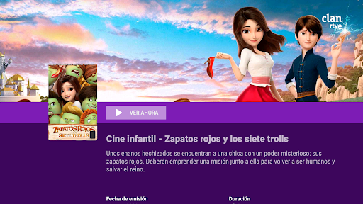Clan RTVE Android TV Captura de Pantalla de la Aplicación Android 4