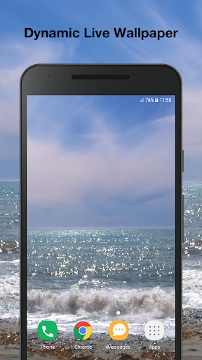 Android application Ocean Waves Live Wallpaper screenshort